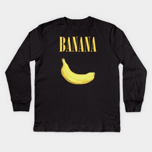 Banana band t-shirt Kids Long Sleeve T-Shirt